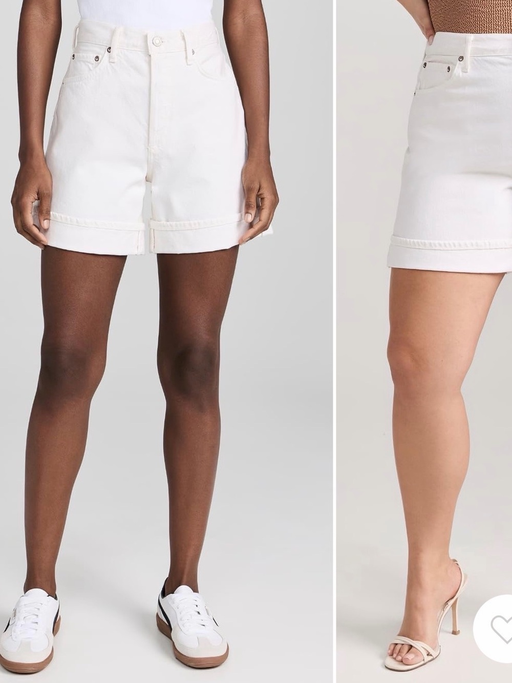 Agolde Dame Shorts High Rise Baggy Cuff - Size 26 - Picture 4 of 8
